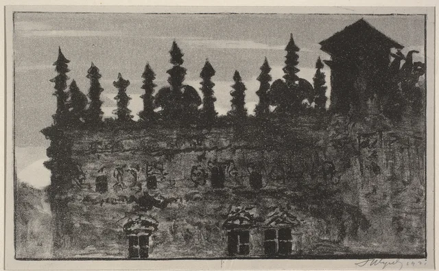 O ático da casa dos Przybyła em Kazimierz sobre o Vístula