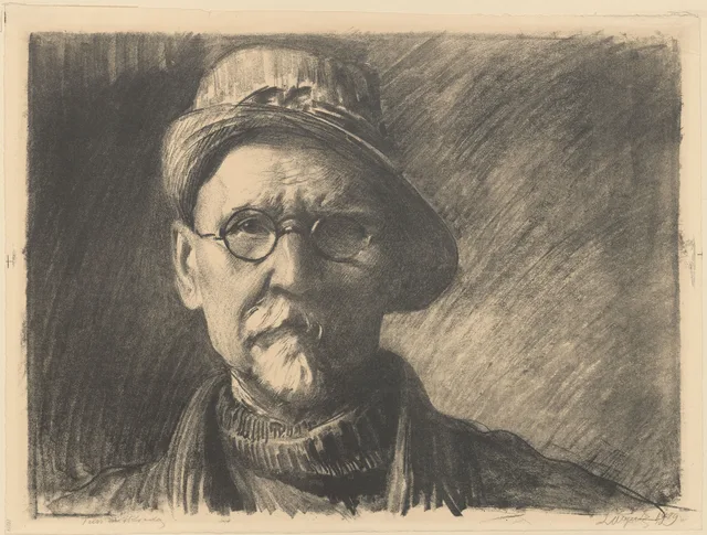Autorretrato, Leon Wyczółkowski