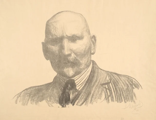 Autorretrato, busto de frente