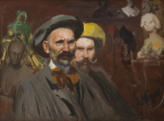 Autorretrato com Konstanty Laszczka