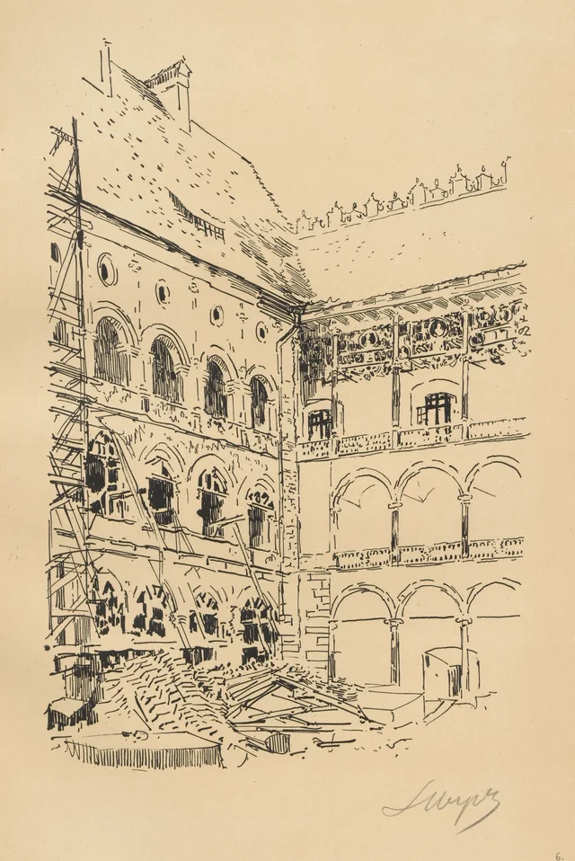 El patio del castillo