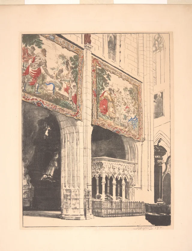 Tapisseries dans la cathédrale du Wawel (I), Leon Wyczółkowski