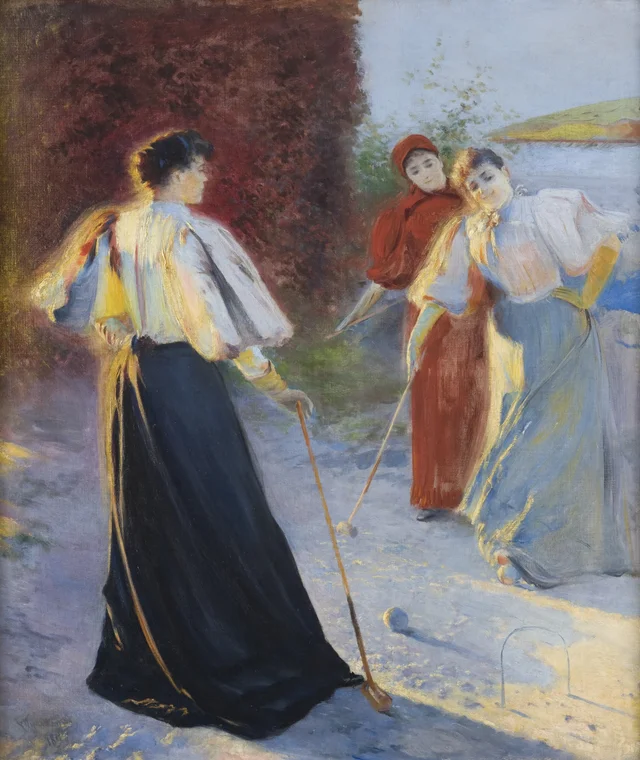 La partida de croquet
