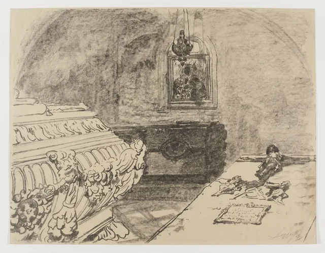 Tumbas reales en la cripta del Wawel, Leon Wyczółkowski