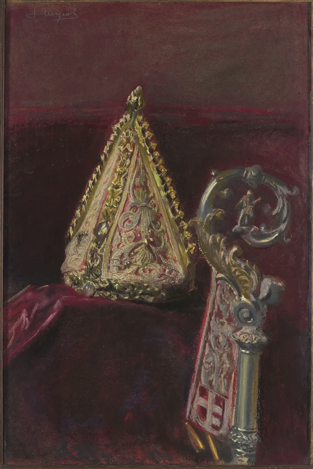 Mitre of Bishop Strzempiński and staff of Bishop Gembicki, Leon Wyczółkowski