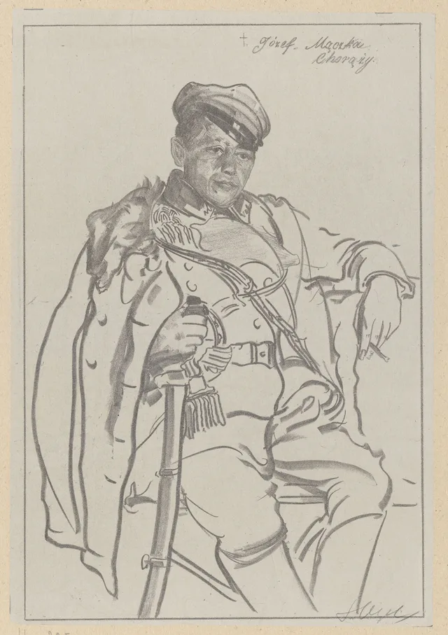 Józef Mączka, porta-estandarte