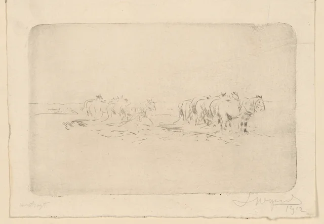 Cavalos com a grade (II)