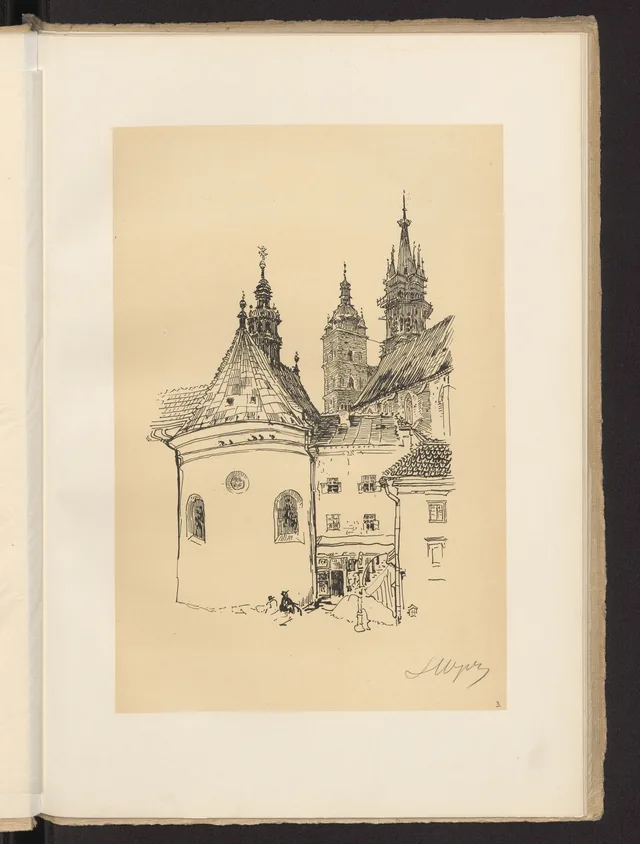 A igreja de Santa Maria a partir da Pequena Praça