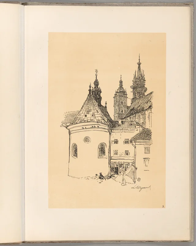 A igreja de Santa Maria a partir da Pequena Praça