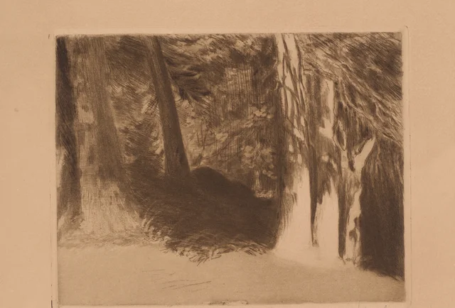 La forêt au soleil (II), Leon Wyczółkowski