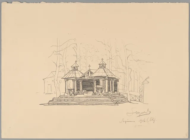 Legionowo 1916, capela de campanha dos legionários