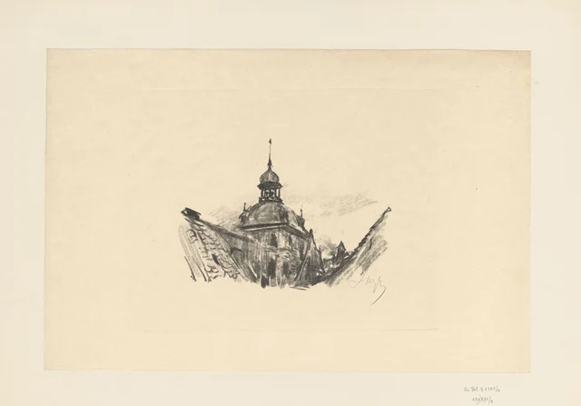 Motivo da velha Gdańsk, o capacete da torre da igreja de Santa Brígida