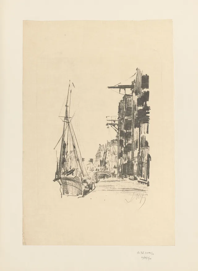 Motif from the port on the Motława, right bank