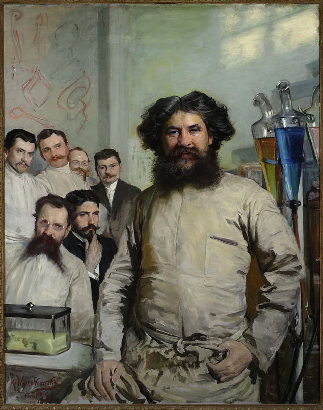 Retrato do doutor Ludwik Rydygier e de seus assistentes