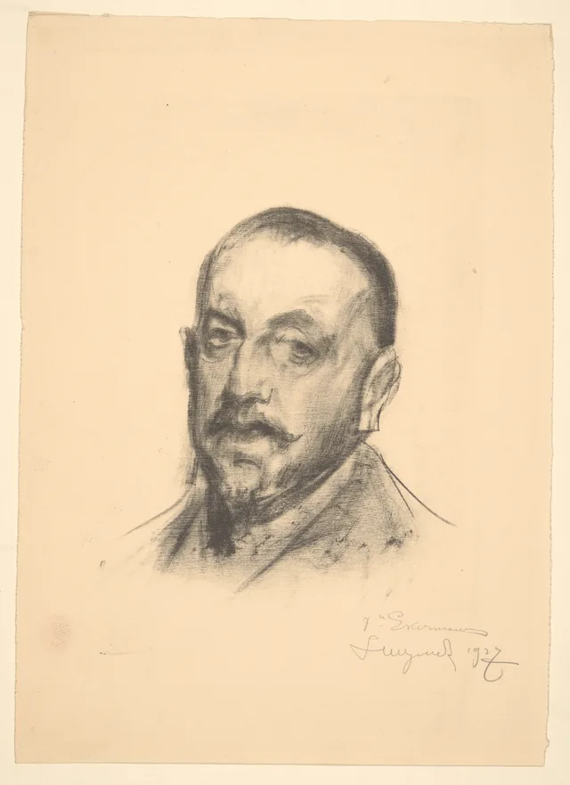 Retrato de Erazm Barącz, Leon Wyczółkowski