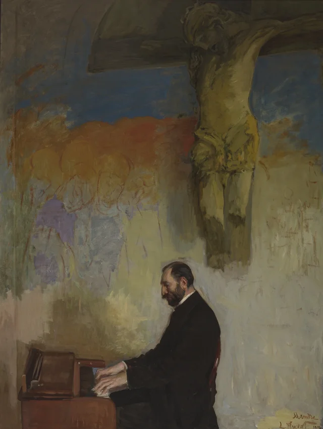 Retrato de Feliks Jasieński ao órgão