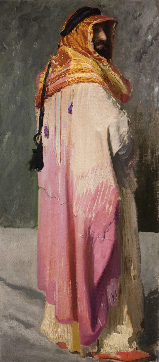 Retrato de Feliks Jasieński em traje de beduíno