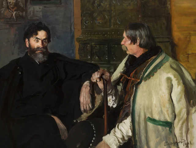 Retrato de Stanisław Witkiewicz con Wojciech Roj