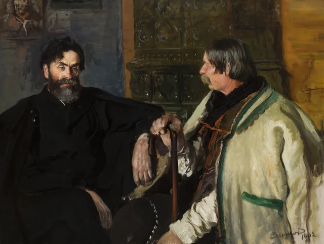 Retrato de Stanisław Witkiewicz com Wojciech Roj
