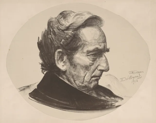 Retrato de Tadeusz Żuk-Skarszewski, cabeça de perfil direito