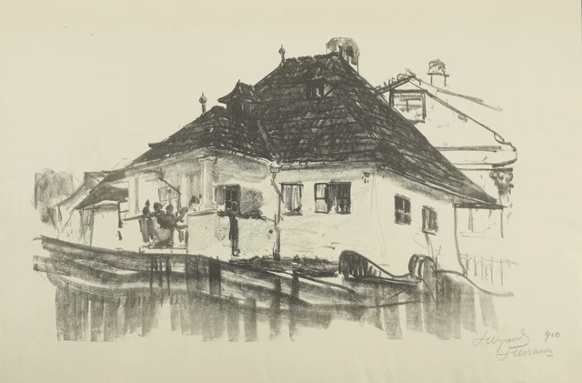 Suceava, uma casa senhorial com alpendre