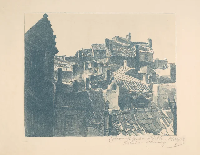 Varsóvia, telhados da Cidade Velha, [1918]