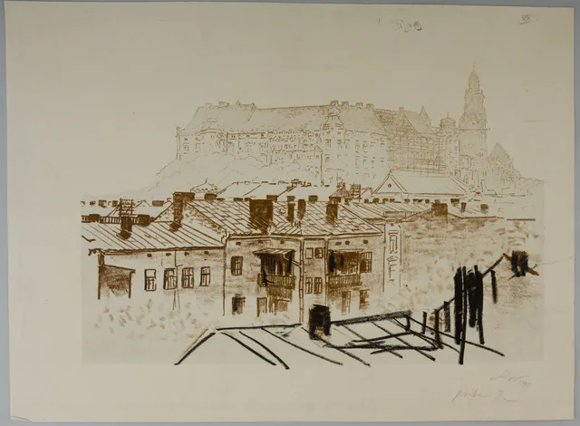 O Wawel visto da rua Starowiślna