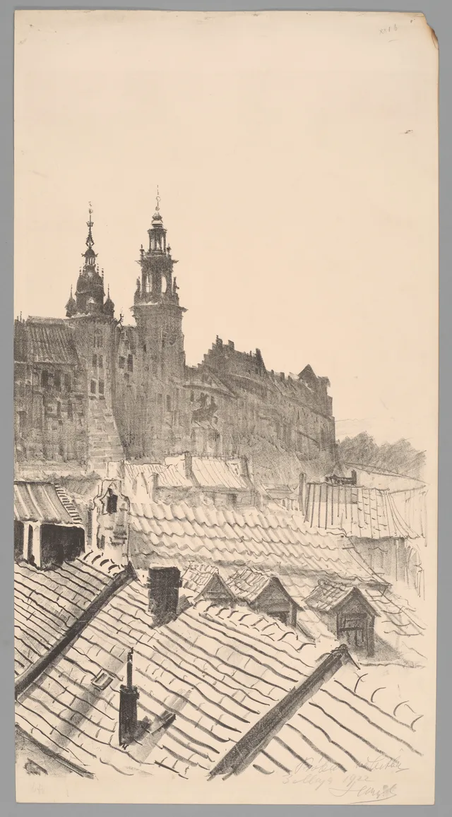 Vista do Wawel do lado norte