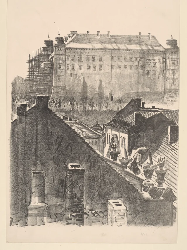 O castelo do Wawel, lado norte