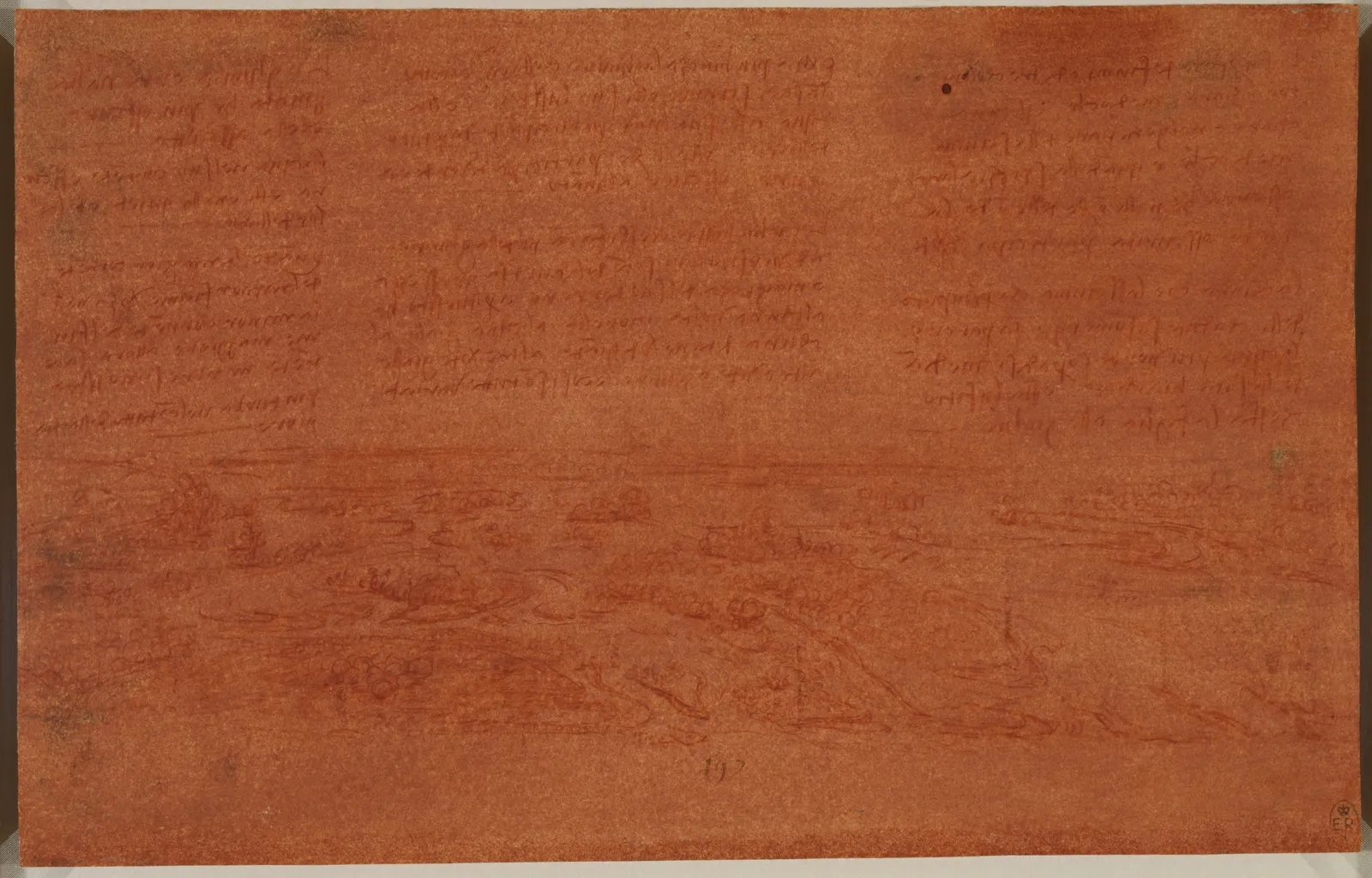 A Marshy Plain, Seen from Above, and Notes, Leonardo da Vinci