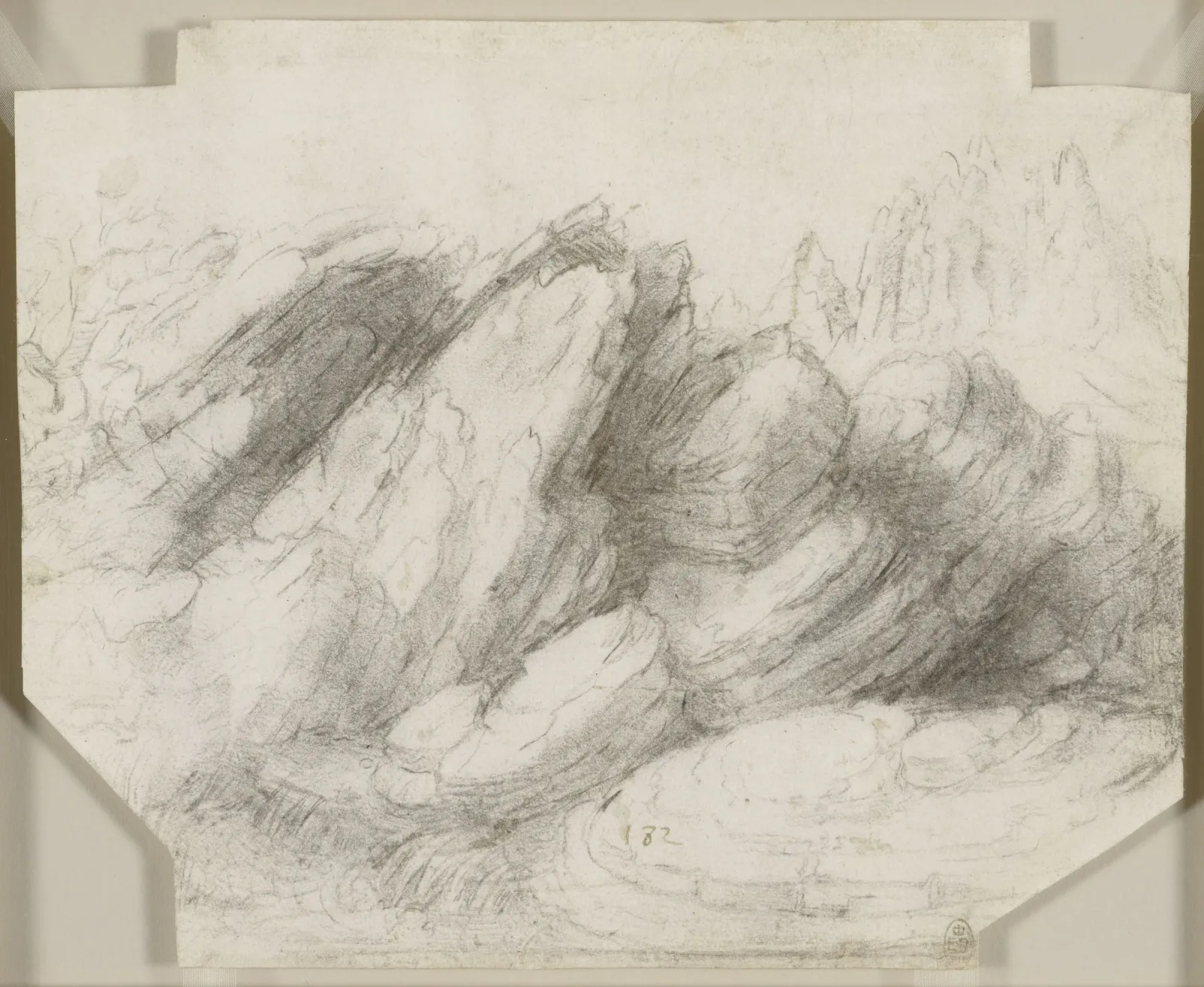 Paysage rocheux, Léonard de Vinci