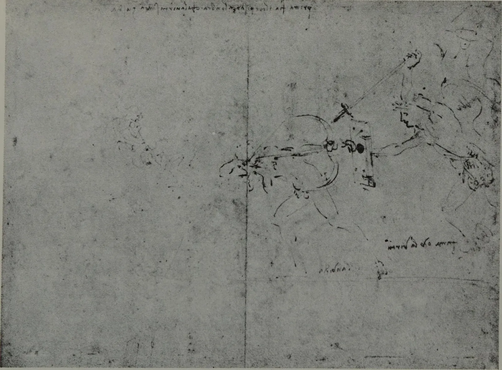 Allegory of Fame attacking Envy, Leonardo da Vinci
