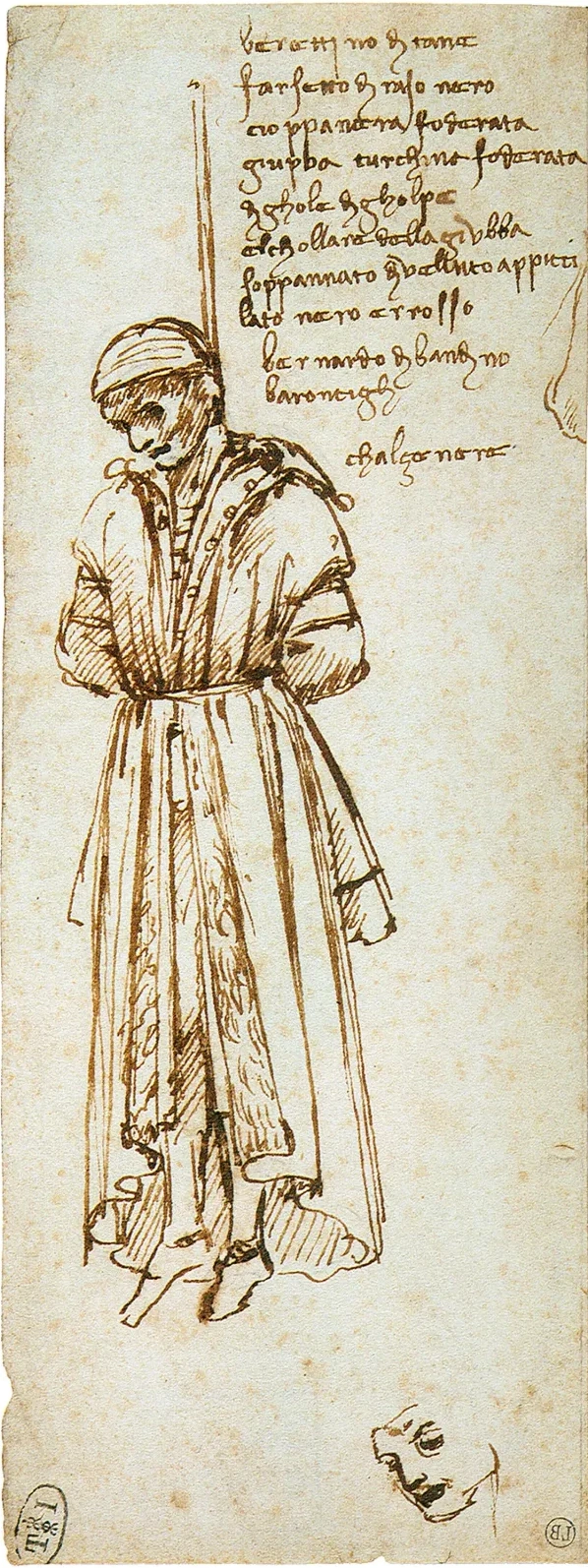 Bernardo Bandini Baroncelli pendu par le cou, Léonard de Vinci