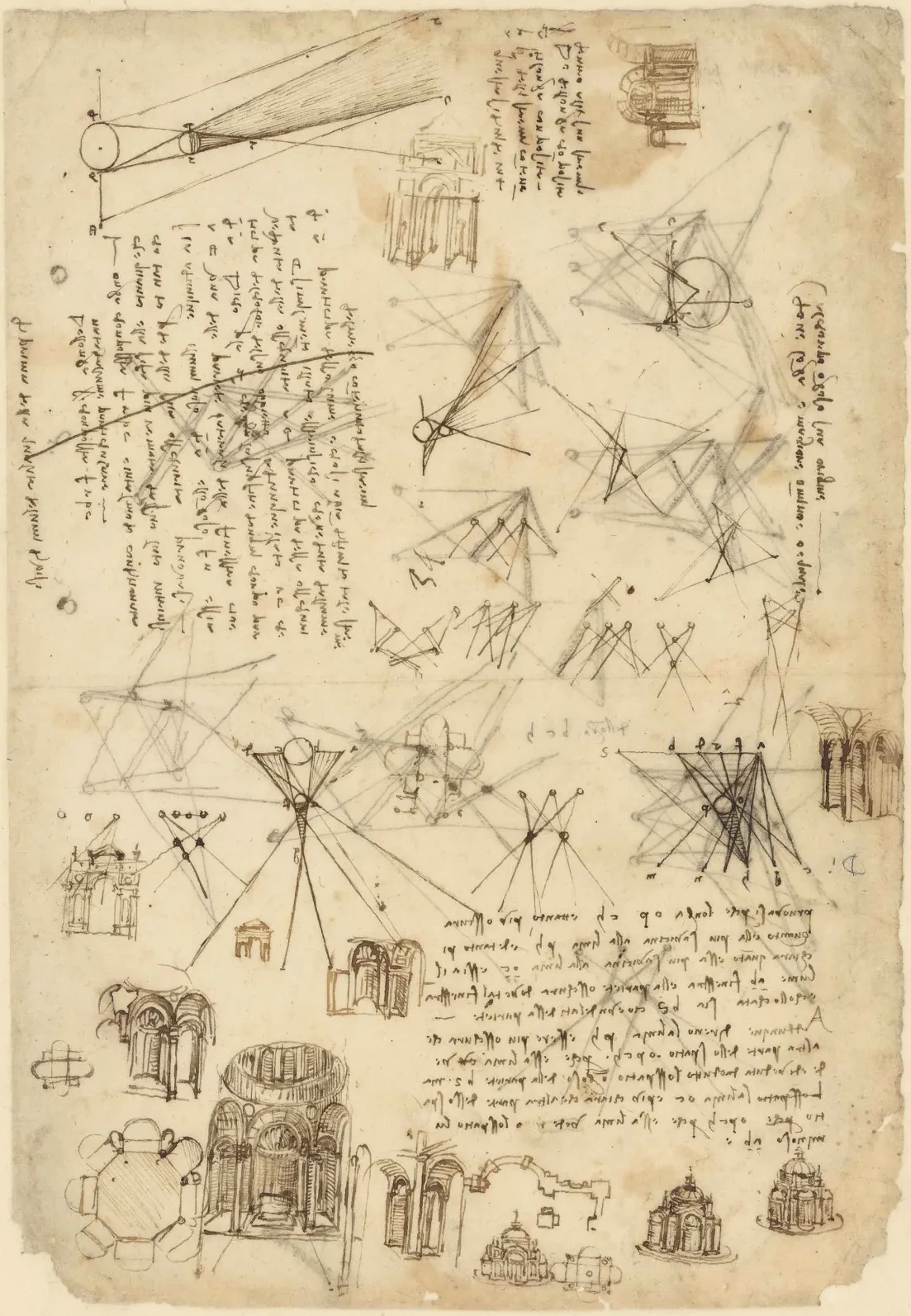 Codex Atlanticus (F0104), Léonard de Vinci