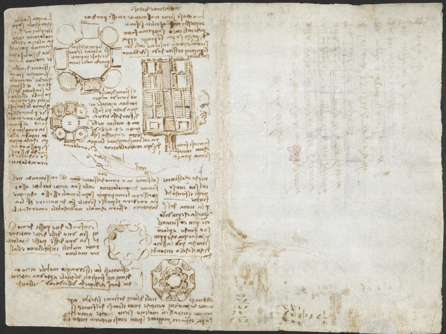 Design for a Palace and Park (Romorantin), Leonardo da Vinci