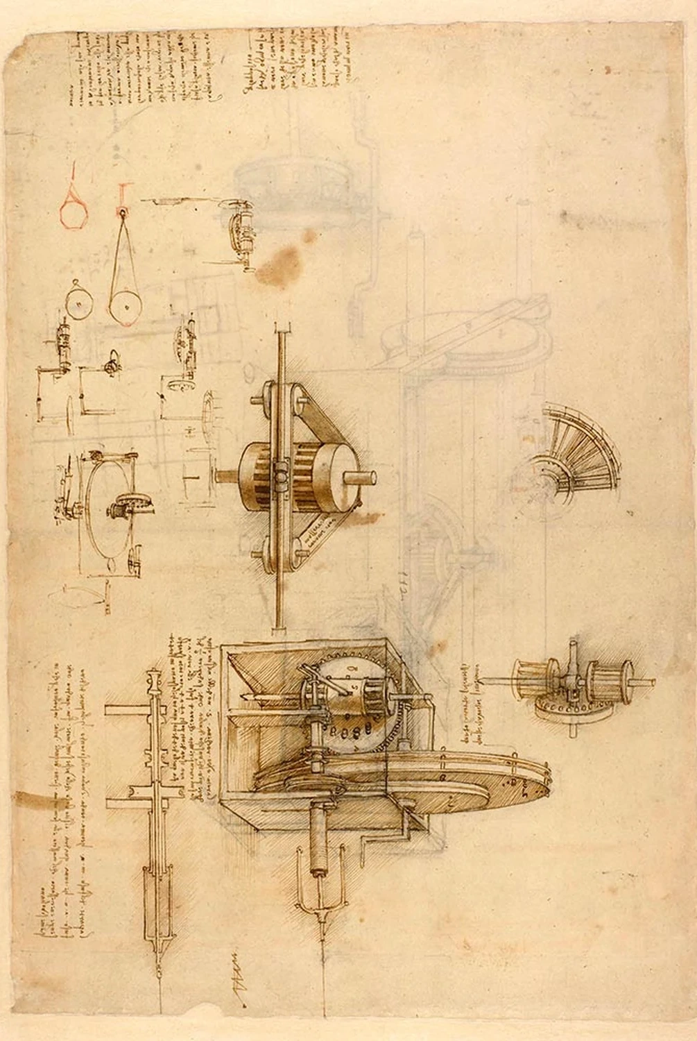 Projet de machine à filer, Léonard de Vinci