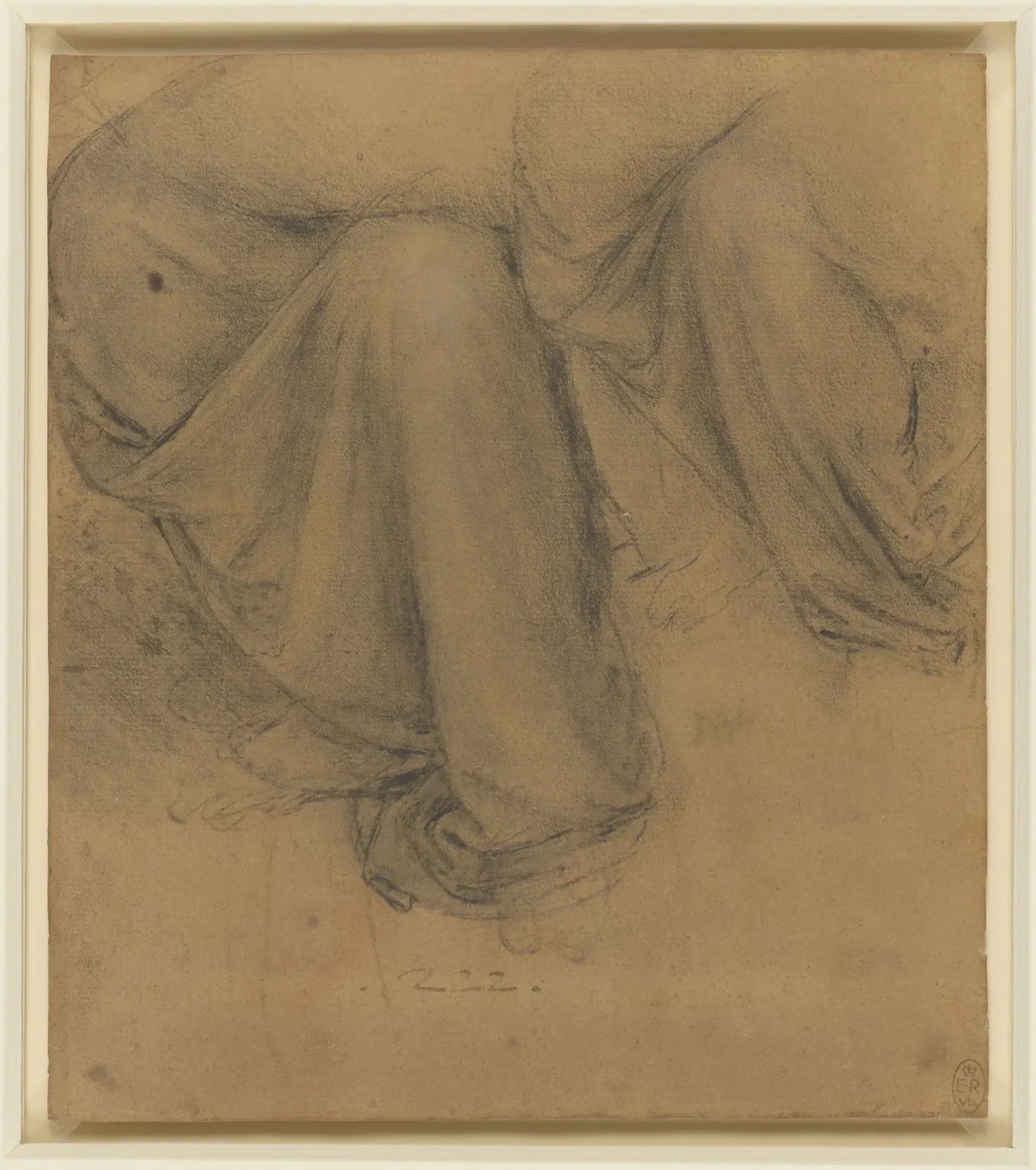 Drapery Study for Saint Anne, Leonardo da Vinci