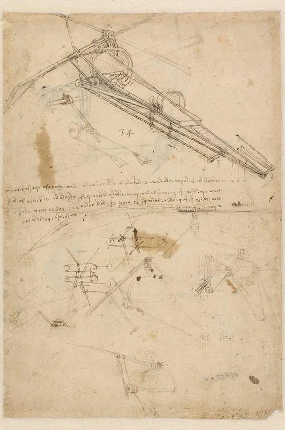 Flying Machine and Steering Device, Leonardo da Vinci