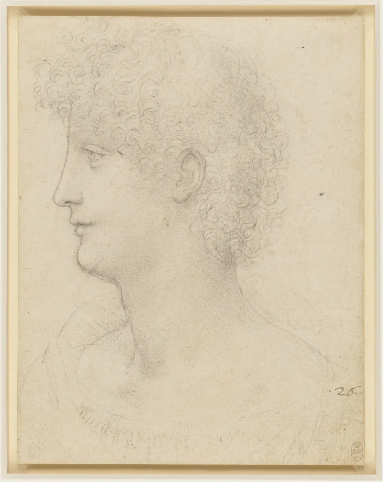 Head and Shoulders of a Youth in Profile (Salai?), Leonardo da Vinci