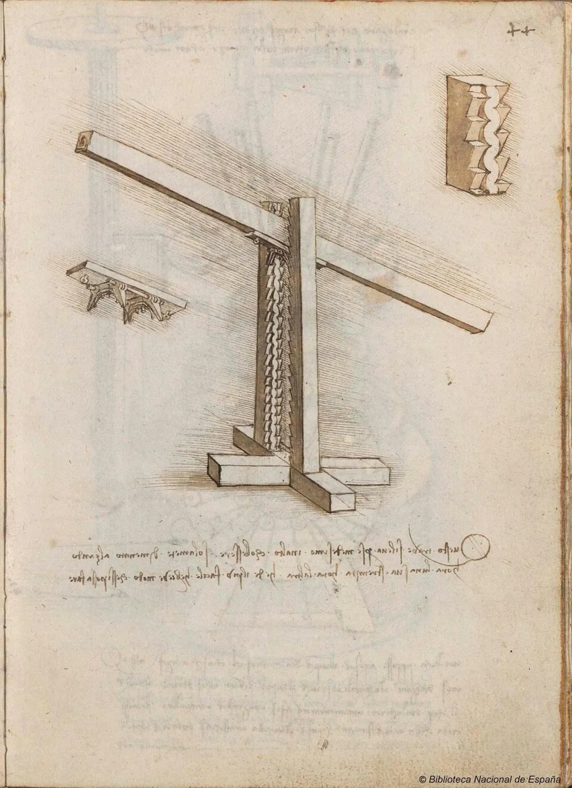 Hoist for a Beam, Leonardo da Vinci