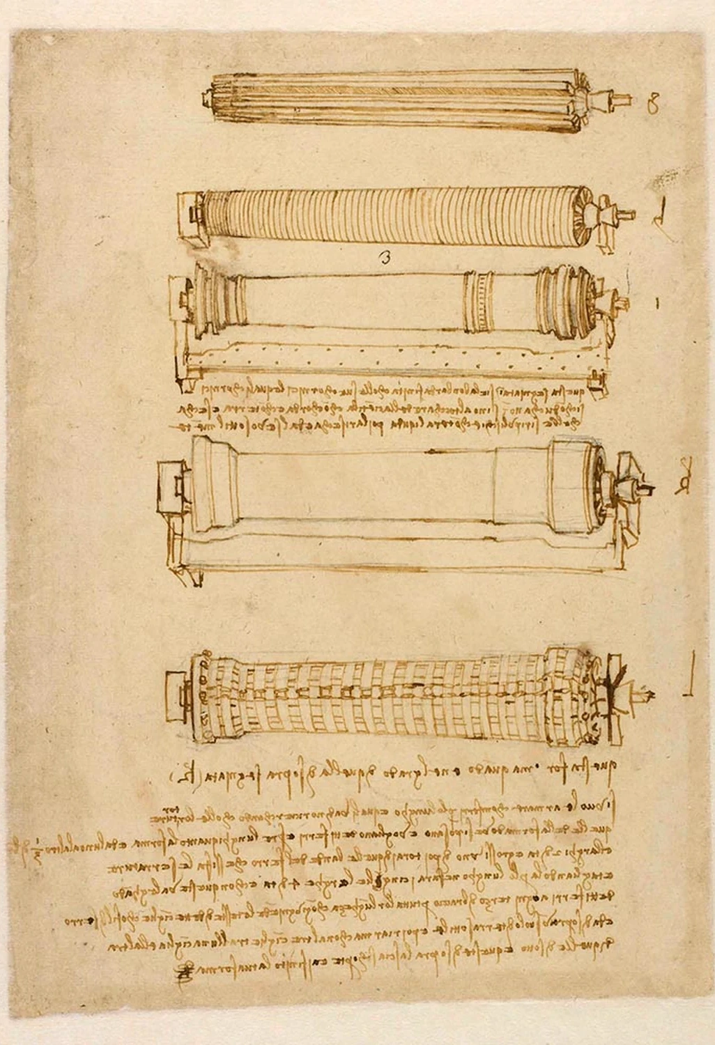 Instructions pour la fonte des canons, Léonard de Vinci