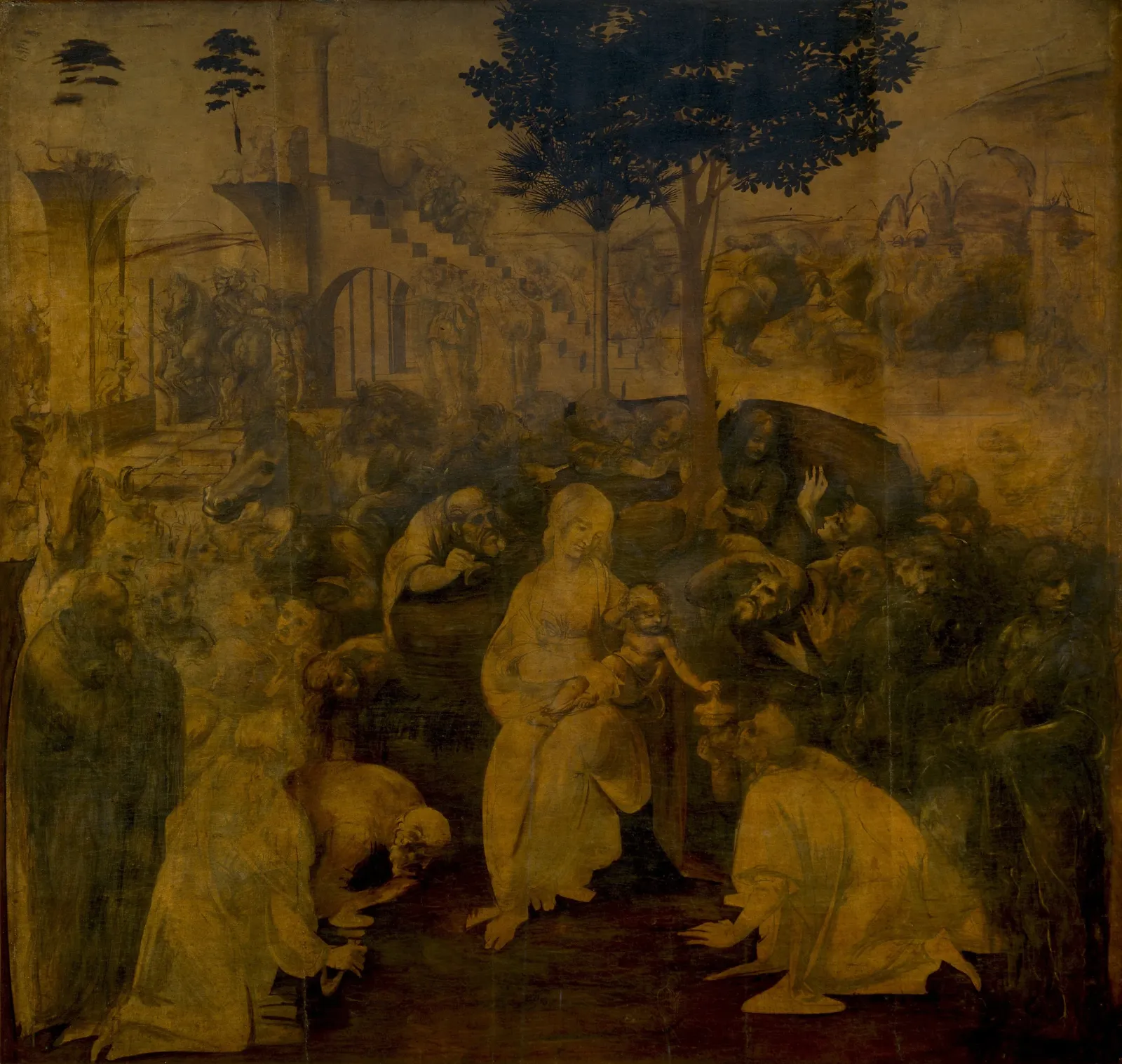 L'Adoration des mages, Léonard de Vinci