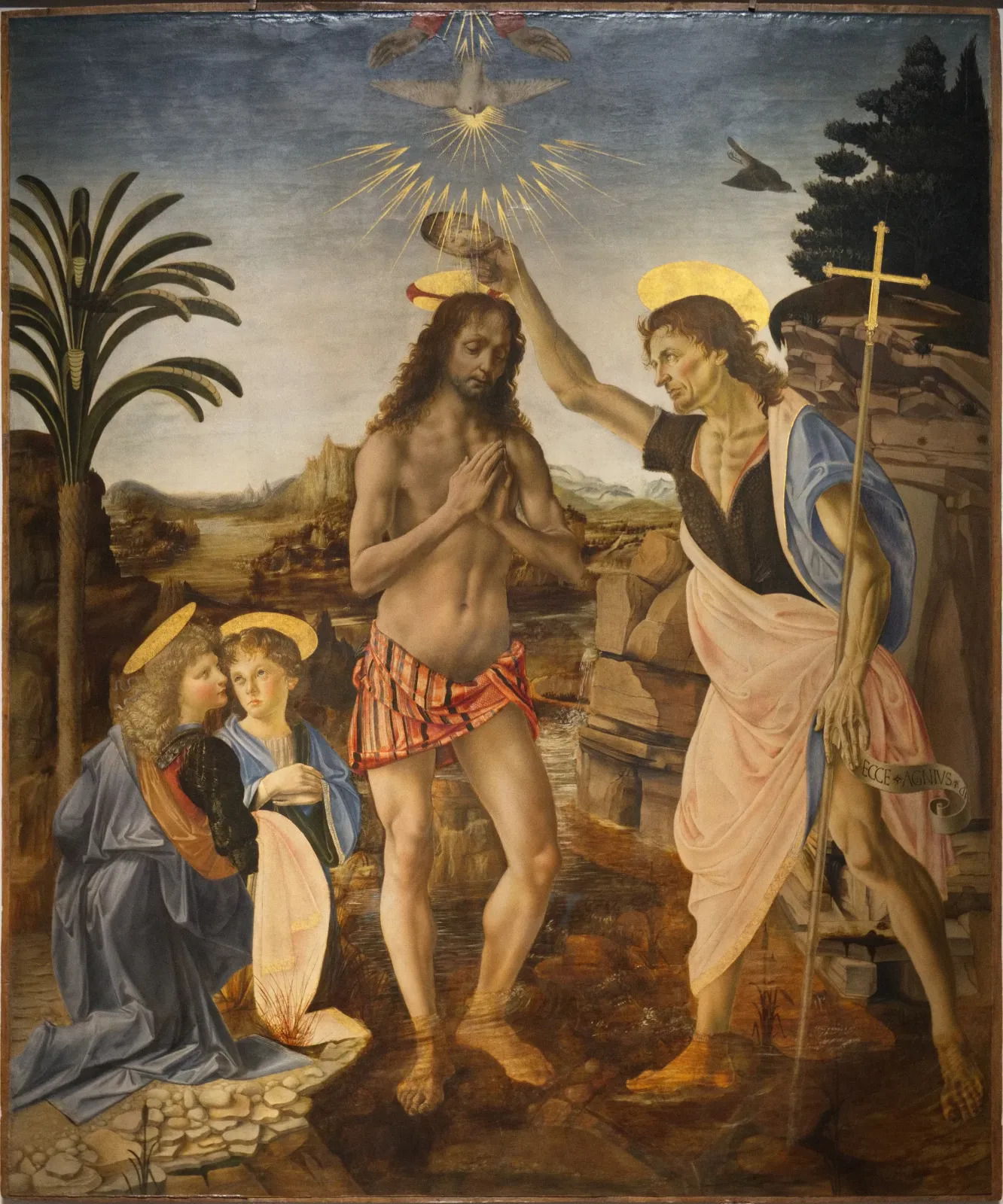 Le Baptême du Christ, Leonardo da Vinci