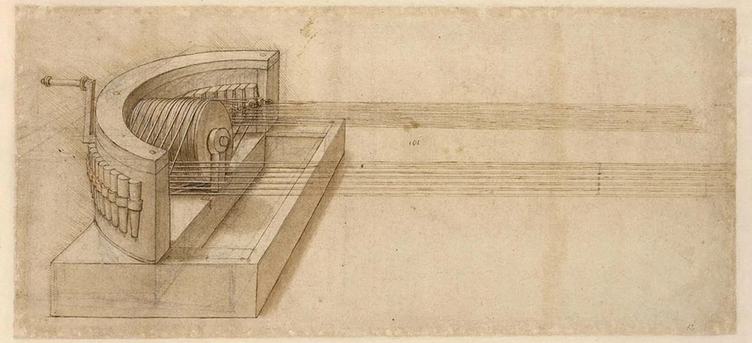 Machine à fabriquer des cordes, Léonard de Vinci