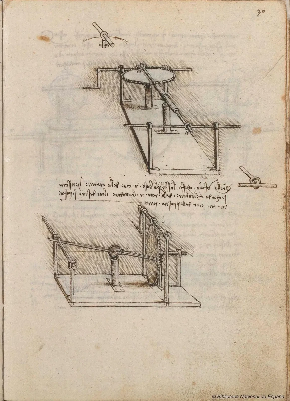 Mechanical Device for the Transmission of Motion, Leonardo da Vinci