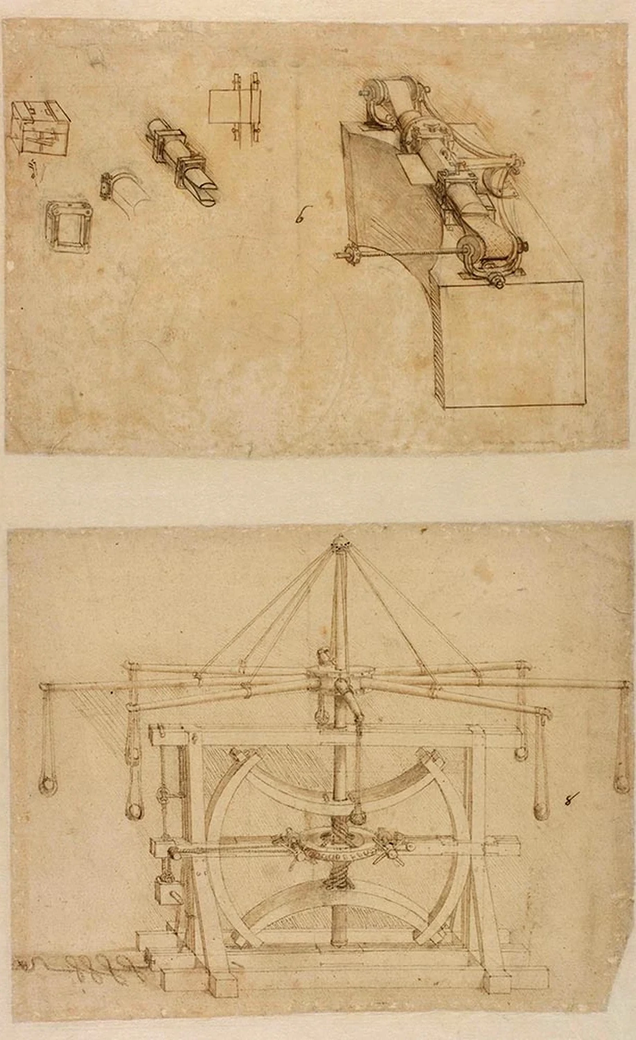 Military Machine to Catapult Stones, Leonardo da Vinci