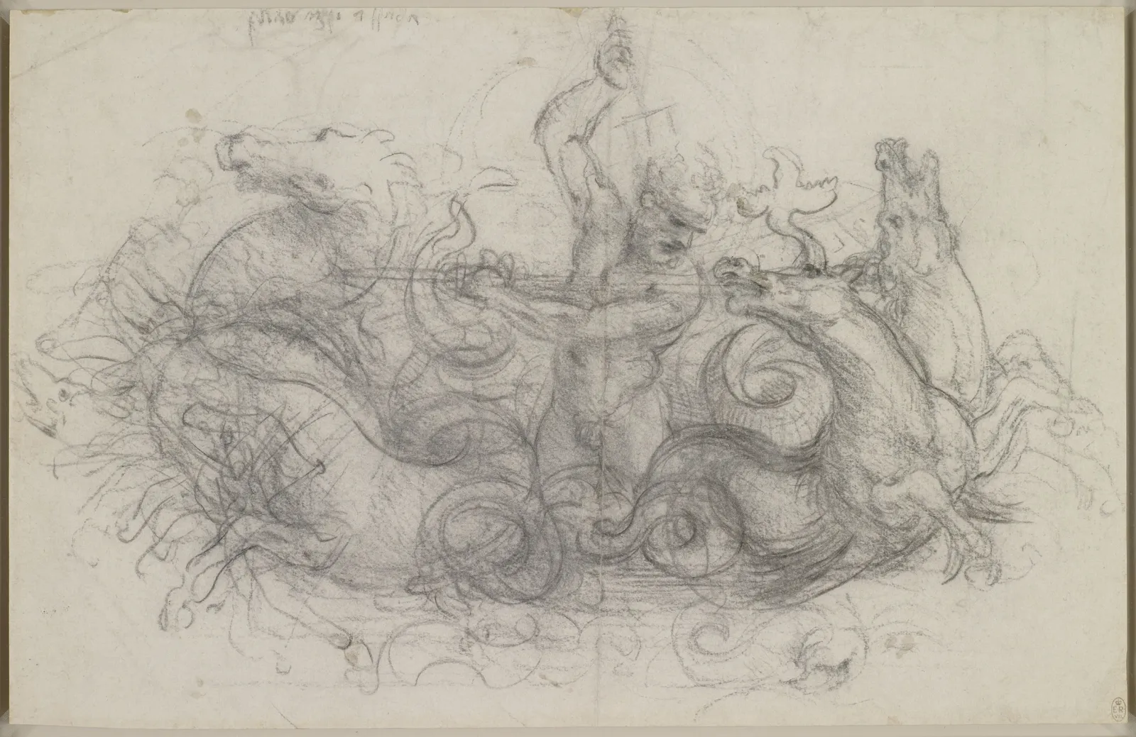 Neptune with Four Seahorses ('Quos Ego'), Leonardo da Vinci