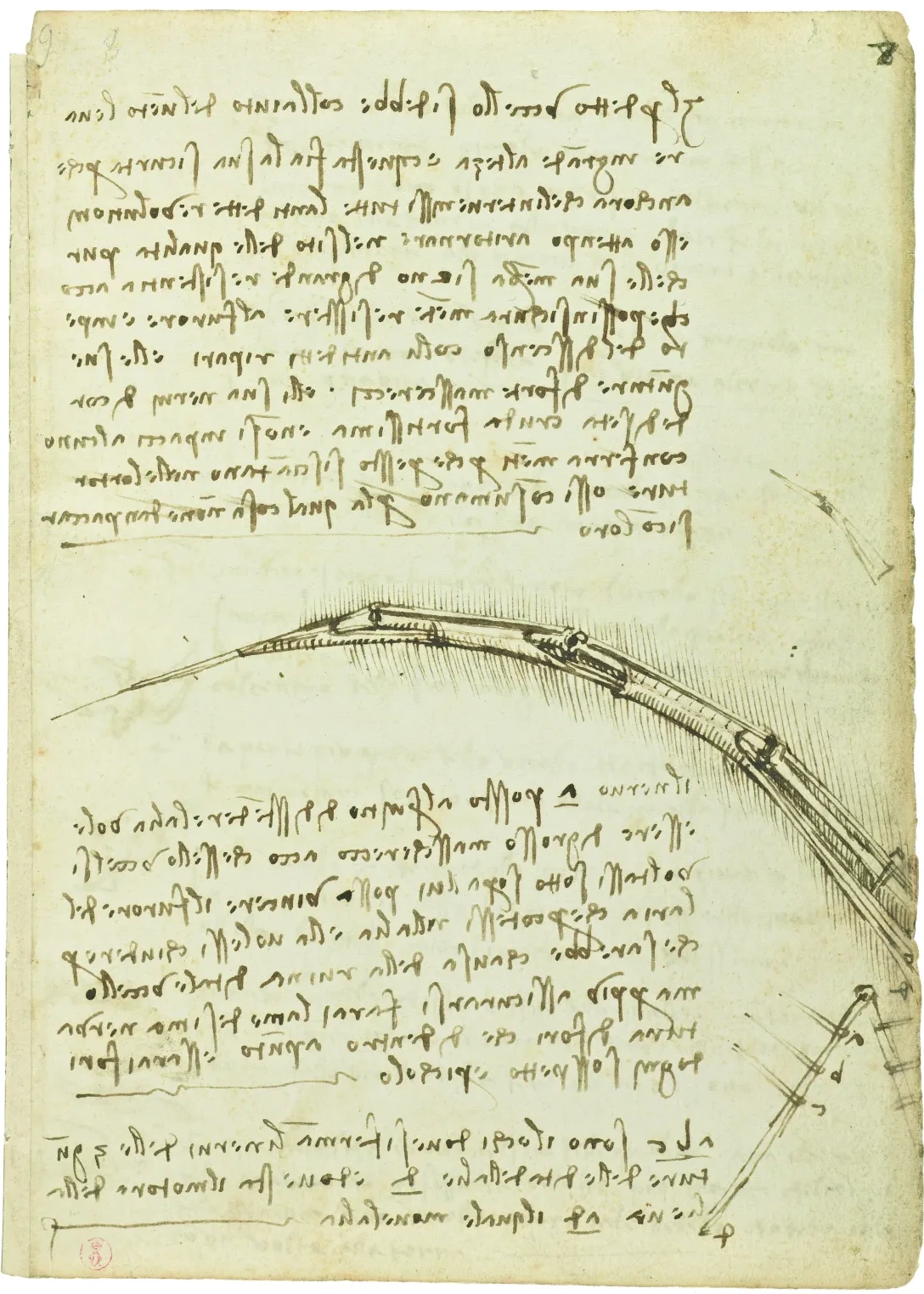 Notes on Safe Flying Altitude and on Wing Construction, Leonardo da Vinci