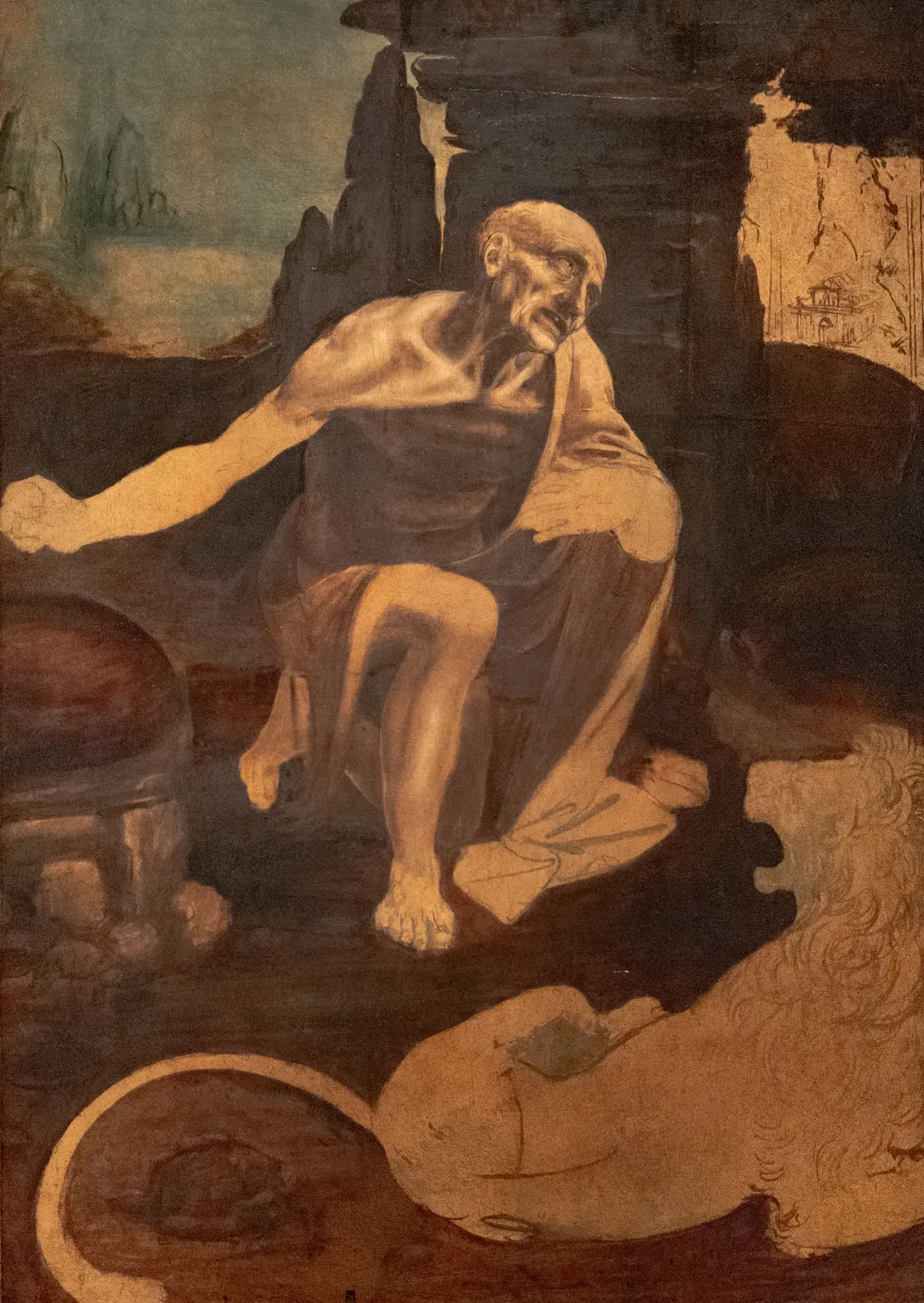 Saint Jérôme, Leonardo da Vinci