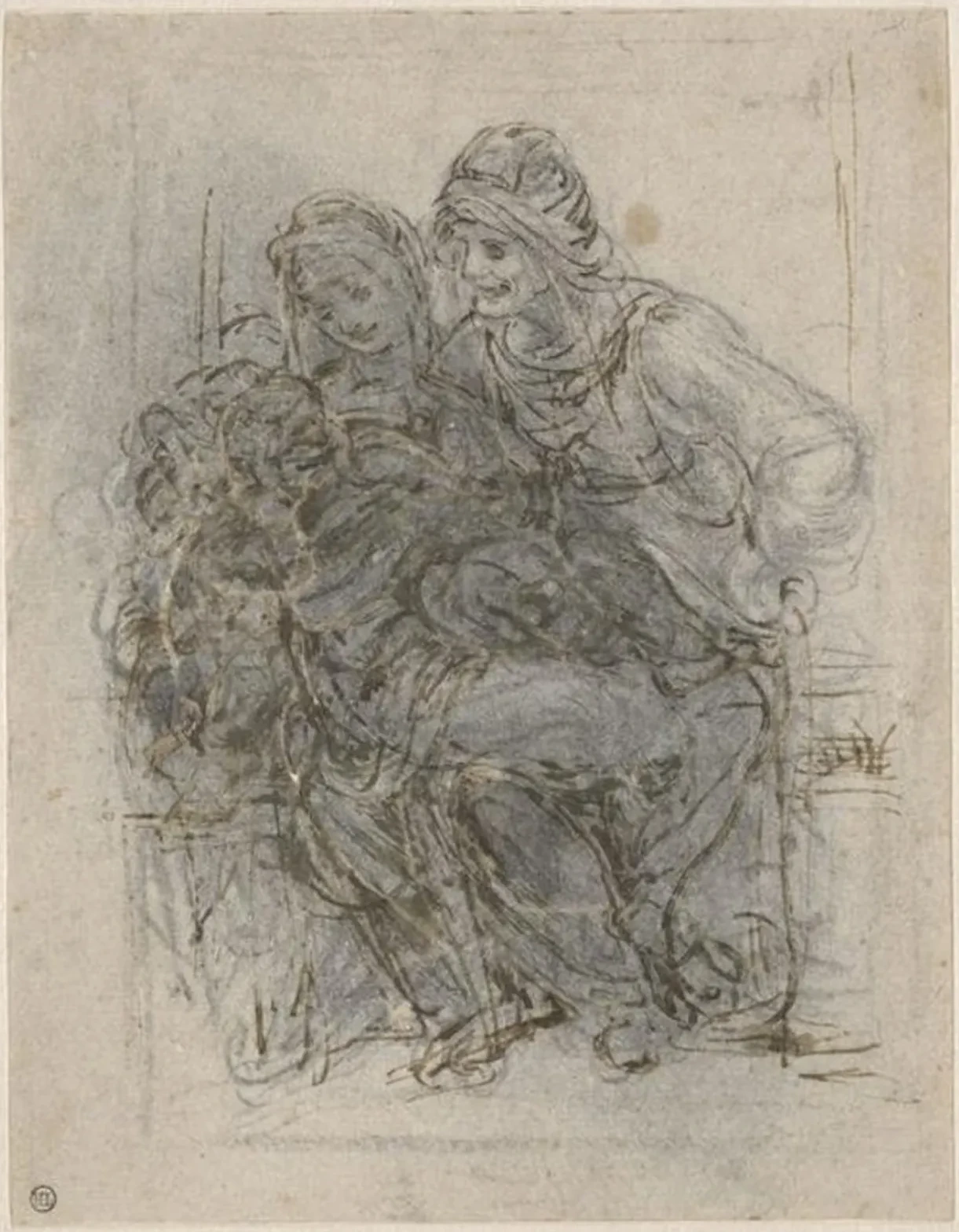 Sainte Anne, la Vierge et l'Enfant, Léonard de Vinci